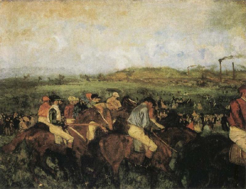 Edgar Degas The Gentlemen-s Race Norge oil painting art